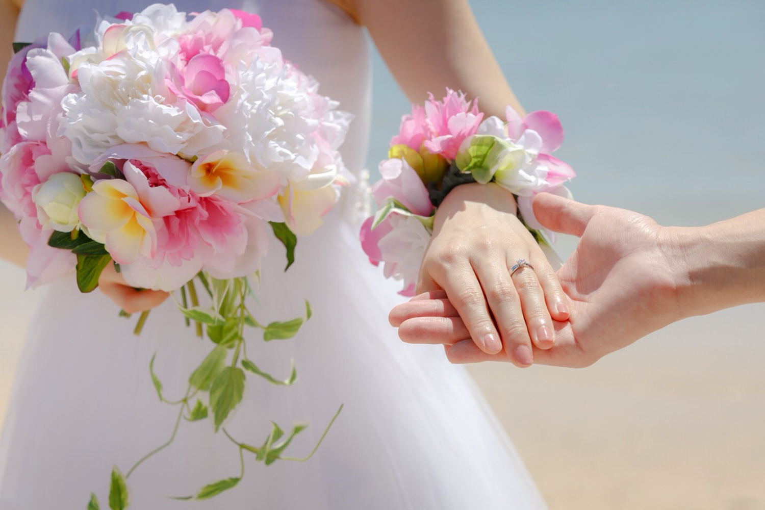 実際にお作りいただいたウェディングアイテム、リストレット